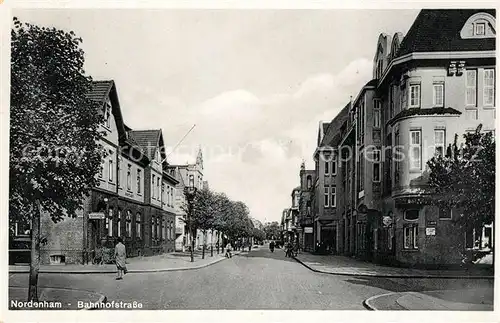 AK / Ansichtskarte Nordenham Bahnhofstrasse Nordenham