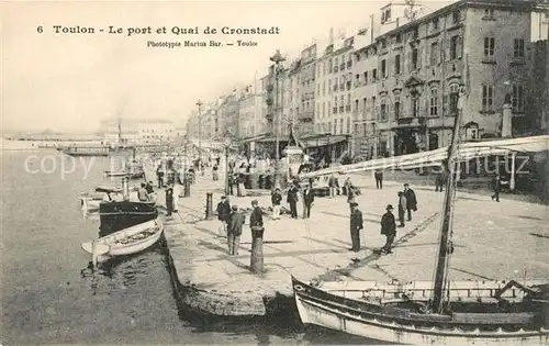 AK / Ansichtskarte Toulon_Var Port Quai de Cronstadt Toulon_Var
