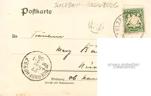 AK / Ansichtskarte Sulzbach Rosenberg Rosenberger Strasse Sulzbach Rosenberg
