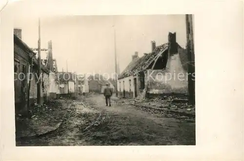 AK / Ansichtskarte Souchez Ruine Souchez