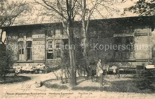 AK / Ansichtskarte Eppendorf_Hamburg Neues Allgemeines Krankenhaus Pavillon 34 Eppendorf Hamburg