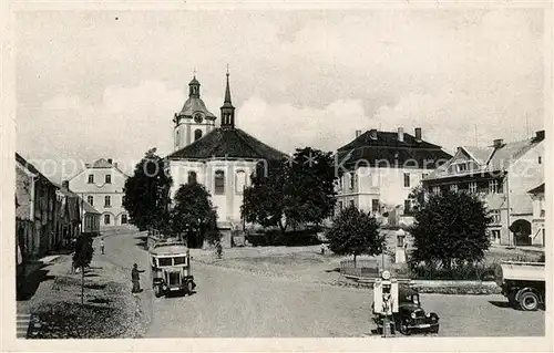 AK / Ansichtskarte Divisov Marktplatz Divisov