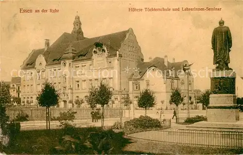 AK / Ansichtskarte Essen_Ruhr Hoehere Toechterschule Lehrerinnen Seminar Essen_Ruhr