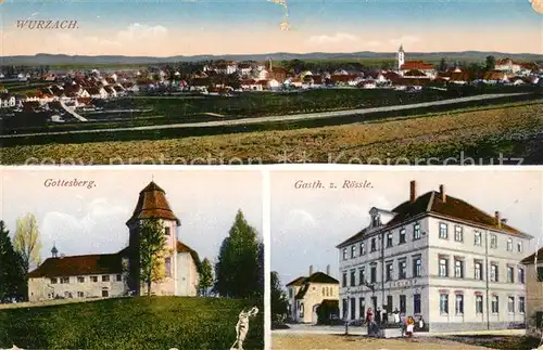 AK / Ansichtskarte Wurzach_Bad Gottesberg Gasthof zur Roessle Wurzach_Bad