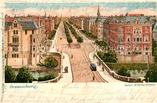 AK / Ansichtskarte Braunschweig Kaiser Wilhelm Strasse Braunschweig