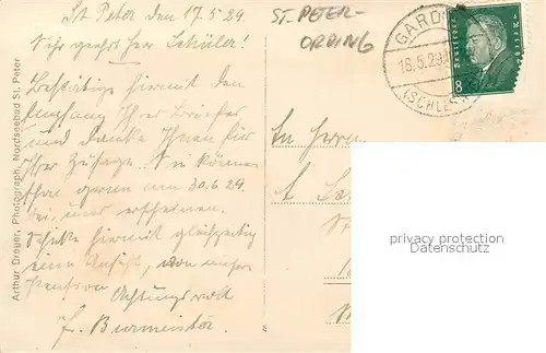 AK / Ansichtskarte St_Peter Ording Duenengruss St_Peter Ording