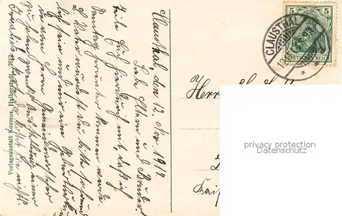 AK / Ansichtskarte Clausthal Zellerfeld Cafe Fedder Clausthal Zellerfeld