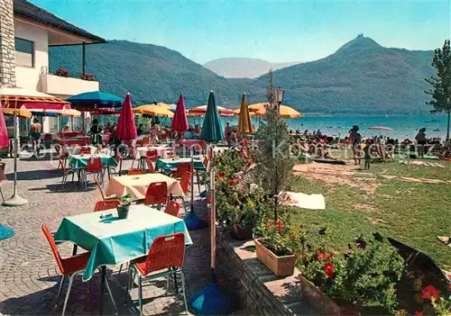 AK / Ansichtskarte Kalterer_See_Suedtirol Hotel Seegaten Badestelle Kalterer_See_Suedtirol