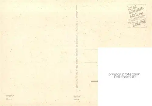 AK / Ansichtskarte Luebeck Hafen Luebeck