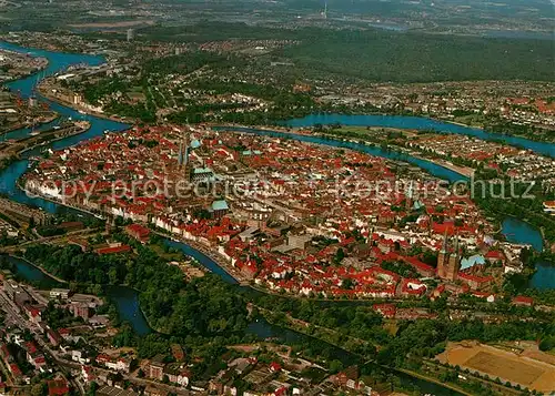 AK / Ansichtskarte Luebeck Fliegeraufnahme Luebeck