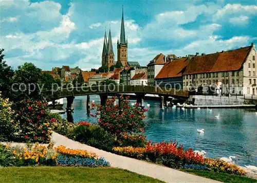 AK / Ansichtskarte Luebeck Blick vom Malerwinkel  Luebeck