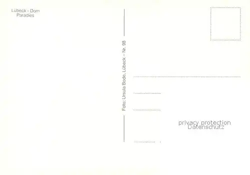 AK / Ansichtskarte Luebeck Dom Paradies  Luebeck