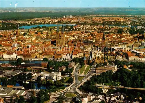 AK / Ansichtskarte Luebeck Fliegeraufnahme Luebeck