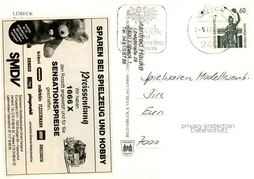 AK / Ansichtskarte Luebeck  Luebeck