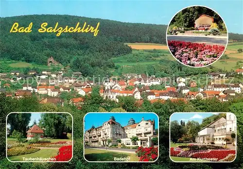 AK / Ansichtskarte Bad_Salzschlirf Badehof Taubenhaeuschen Kurtheater  Bad_Salzschlirf
