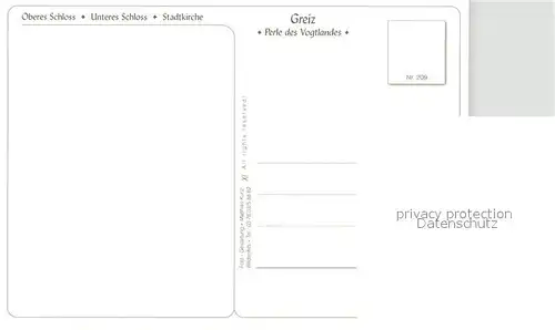 AK / Ansichtskarte Greiz_Thueringen Oberes und unteres Schloss Stadtkirche  Greiz Thueringen