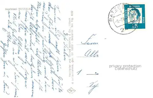 AK / Ansichtskarte Ratzeburg Inselstadt Fliegeraufnahme Ratzeburg