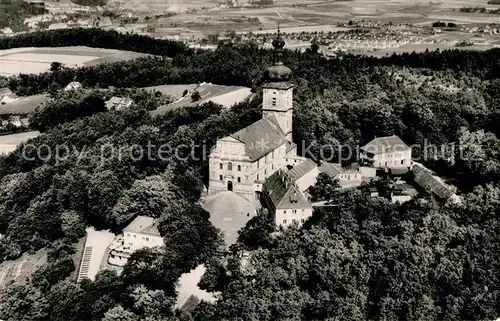 AK / Ansichtskarte Amberg_Oberpfalz Mariahilf Bergkirche Fliegeraufnahme Amberg Oberpfalz