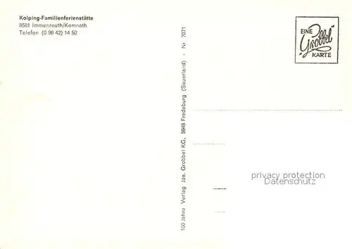 AK / Ansichtskarte Kemnath_Immenreuth Kolping Familienferienstaette 
