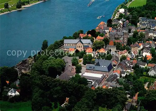 AK / Ansichtskarte Kaiserswerth St Suitbertus Basilika mit Stadt Fliegeraufnahme Kaiserswerth