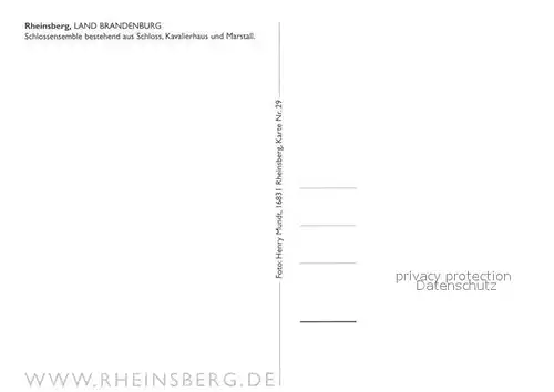 AK / Ansichtskarte Rheinsberg Schlossensemble mit Schloss Kavalierhaus und Marstall Rheinsberg