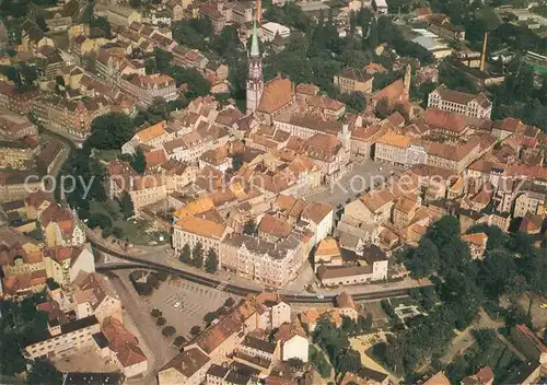 AK / Ansichtskarte Loebau_Sachsen Fliegeraufnahme Loebau Sachsen