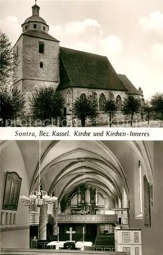 AK / Ansichtskarte Sontra Kirche Inneres Orgel Sontra