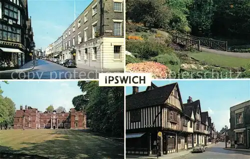 AK / Ansichtskarte Ipswich Great White Horse Hotel Arboretum Christchurch Mansion Silent Street Ipswich