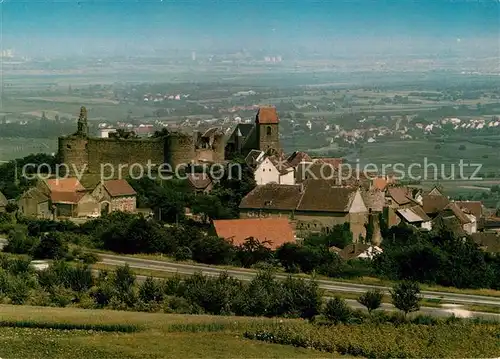 AK / Ansichtskarte Neuleiningen Panorama mit Burgruine Deutsche Weinstrasse Neuleiningen