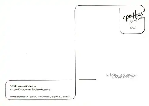 AK / Ansichtskarte Herrstein Historisches Staedtchen an der Deutschen Edelsteinstrasse Fachwerkhaeuser Brunnen Herrstein