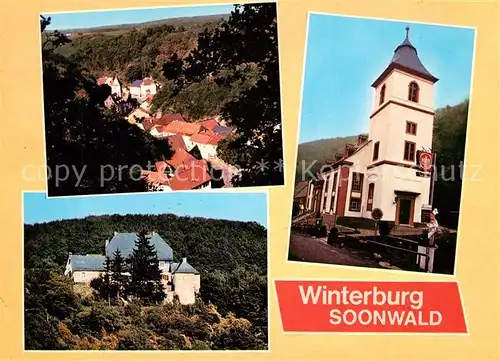 AK / Ansichtskarte Winterburg Teilansichten Erholungsort im Soonwald Kirche Winterburg
