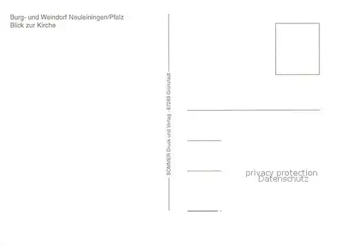 AK / Ansichtskarte Neuleiningen Blick zur Kirche Burg  und Weindorf Fachwerkhaus Neuleiningen