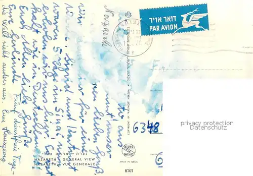 AK / Ansichtskarte Nazareth_Israel General view Nazareth Israel