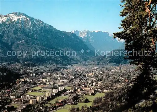 AK / Ansichtskarte Bad_Reichenhall Panorama Blick gegen Predigtstuhl und Reiteralpe Berchtesgadener Alpen Bad_Reichenhall