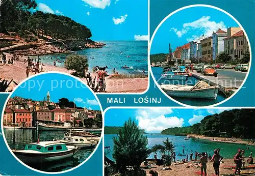 AK / Ansichtskarte Mali_Losinj Strand Bucht Hafen Uferstrasse Mali Losinj