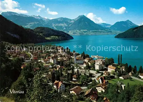 AK / Ansichtskarte Vitznau Panorama Vierwaldstaettersee Schwalmis Buochserhorn Stanserhorn Alpen Vitznau