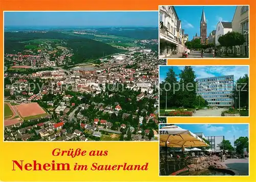 AK / Ansichtskarte Neheim Huesten Fliegeraufnahme Strassenpartie Klinik  Neheim Huesten