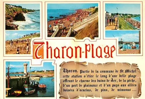 AK / Ansichtskarte Tharon Plage Vue du port et des plages Tharon Plage