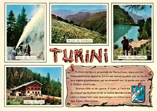 AK / Ansichtskarte La_Bollene Vesubie Foret de Turini Massif de lAuthion Vallee des Merveilles Logis de Turini La_Bollene Vesubie