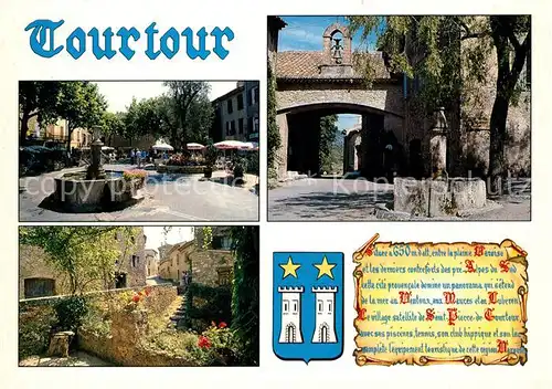 AK / Ansichtskarte Tourtour Les sites pittoresques du Haut Var Tourtour