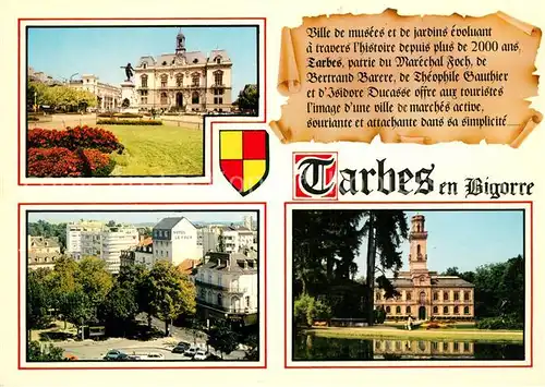 AK / Ansichtskarte Tarbes Ville de musees et de jardins Tarbes