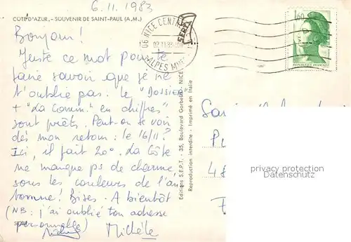 AK / Ansichtskarte Saint_Paul_Cote_d_Azur La Fontaine Vue generale Entree Sud Une Place Pittoresque Saint_Paul_Cote_d_Azur