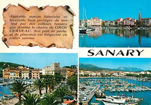 AK / Ansichtskarte Sanary sur Mer Vue partielle Le Port Sanary sur Mer