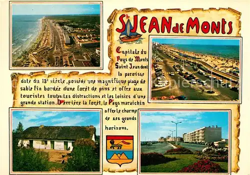 AK / Ansichtskarte Saint_Jean_de_Monts Strandpartien Teilansichten Saint_Jean_de_Monts