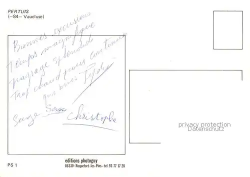 AK / Ansichtskarte Pertuis Vue partielle Pertuis