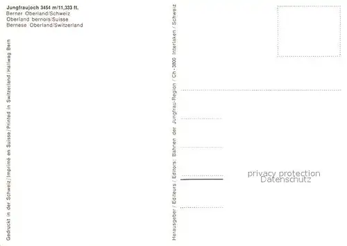 AK / Ansichtskarte Jungfraujoch Details Jungfraujoch