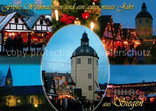 AK / Ansichtskarte Siegen_Westfalen Weihnachtsstimmung Siegen_Westfalen