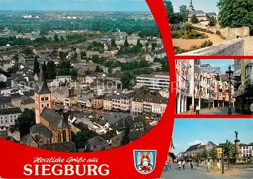 AK / Ansichtskarte Siegburg Fliegeraufnahme Teilansichten Siegburg