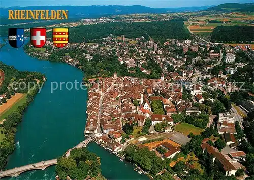 AK / Ansichtskarte Rheinfelden_AG Fliegeraufnahme Rheinfelden AG