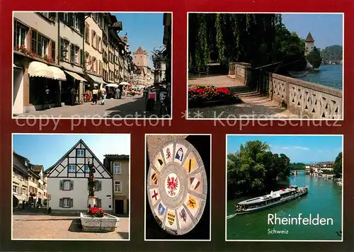 AK / Ansichtskarte Rheinfelden_AG Fussgaengerzone Rheinpartie Brunnen Rheinfelden AG